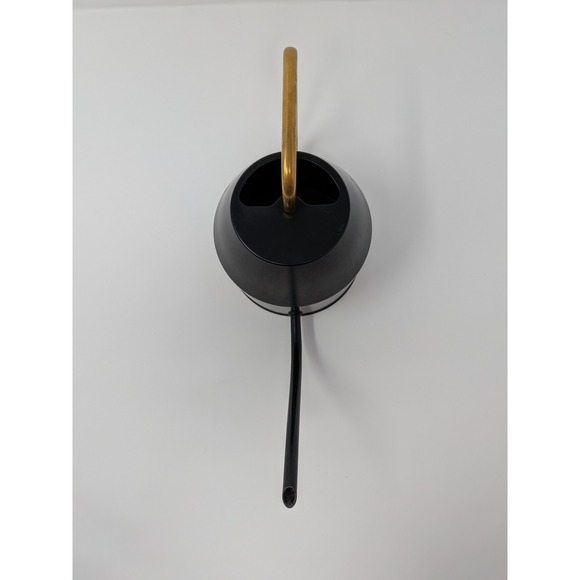 IKEA VATTENKRASSE Metal Watering Can Black & Gold Garden Plants Minimalist - Picture 5 of 6